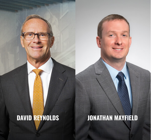 Photos of David Reynolds and Jonathan Mayfield
